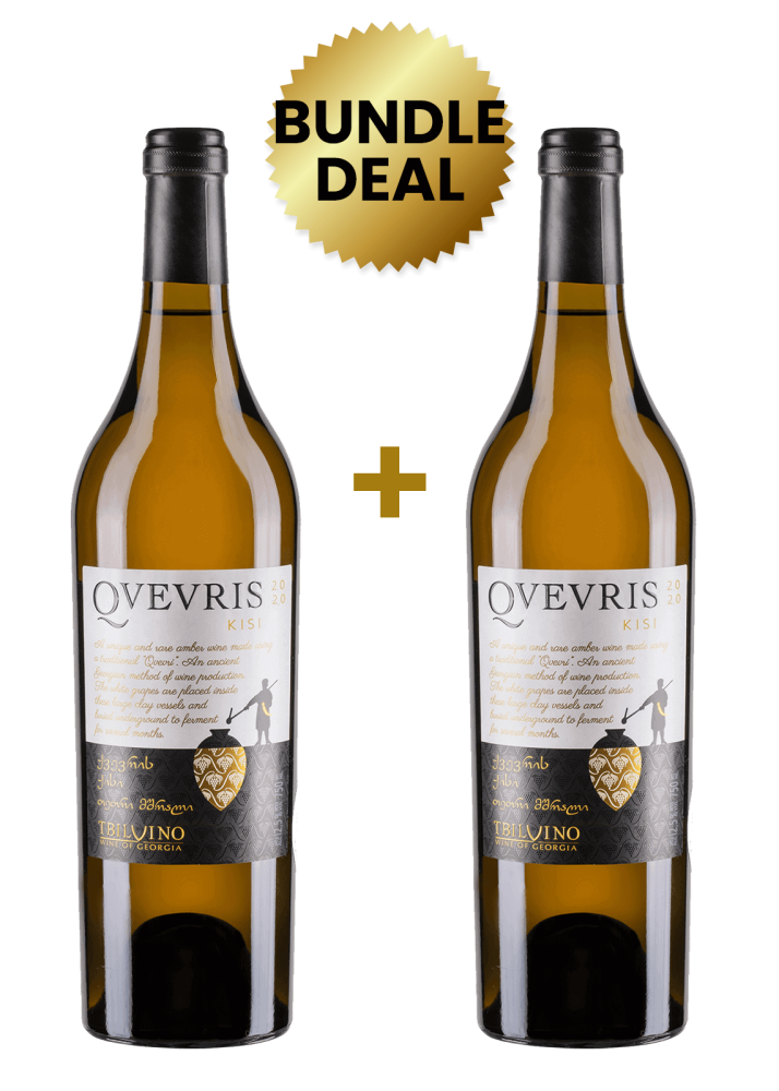 2 Btls Tbilvino Qvevris Kisi Amber Dry 75Cl Promo