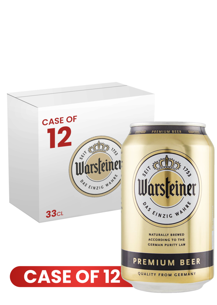 Warsteiner Premium Can 33 CL X 12 Case