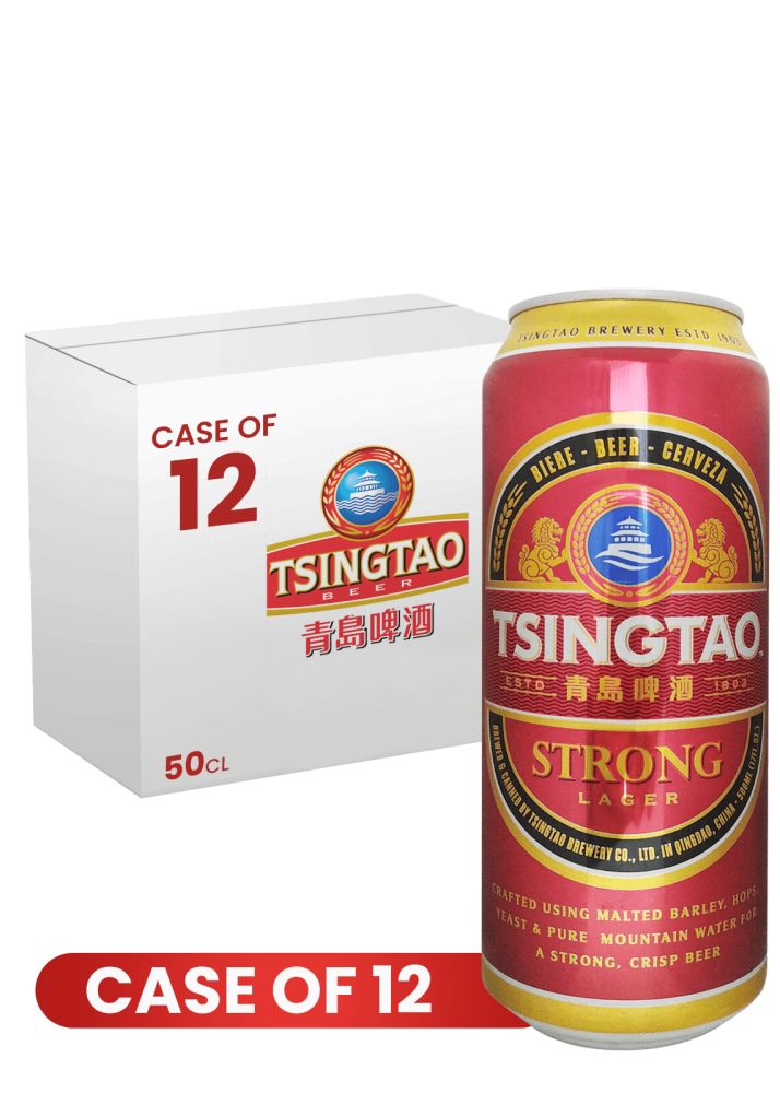 Tsingtao Strong Can 50 CL X 12 Case