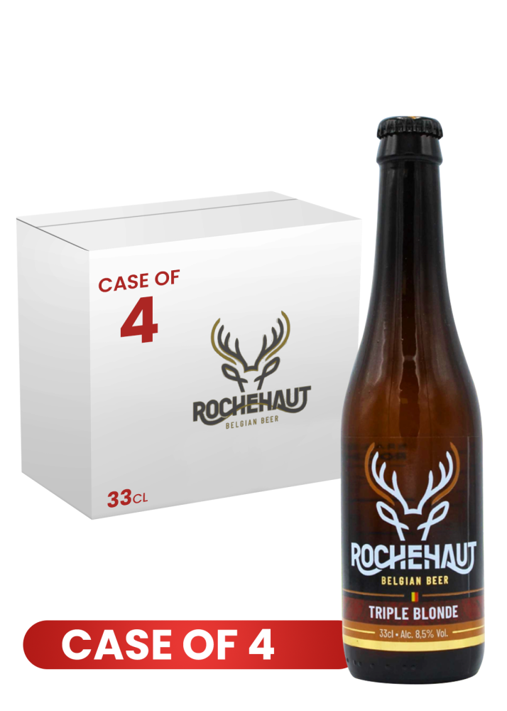 Rochehaut Tripel Blonde Belgian Beer Btl 33Cl X 4 Case