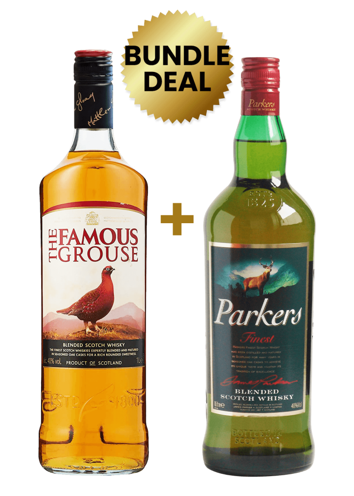 1 Btl Famous Grouse 1L + 1 Btl Parkers Finest Blended Scotch Whisky 1Lt