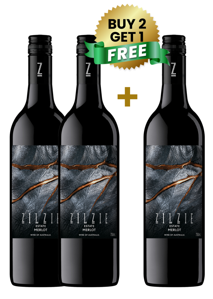 Zilzie Estate Merlot 75Cl (Buy 2 Get 1 Free)