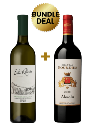 1 Btl Solo Roberto Traminer Aromatico Doc Friuli Grave 75Cl + 1 Btl Chateau Bourdieu Absolu Blaye Cotes De Bordeaux 75Cl