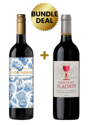 1 Btl Unorthodox Kosher Merlot Cabernet Sauvignon 75Cl + 1 Btl Chateau Flaunys Montagne Saint-Emilion 75Cl