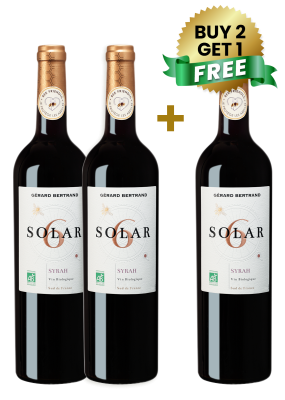 Gerard Bertrand Solar 6 Syrah Vin Biologique 75Cl (Buy 2 Get 1 Free)