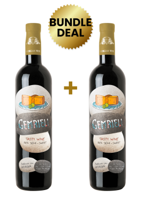 2 Btls Gemrieli Red Semi Sweet 50Cl Promo