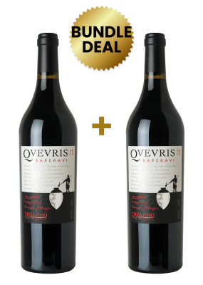 2 Btls Tbilvino Qvevris Saperavi Dry Red 75Cl Promo