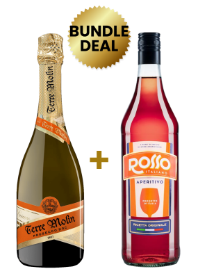Buy 1 Bottle Terre Molin Prosecco Doc Brut 75Cl, Get 1 Bottle Rosso Italiano Aperitivo 1L Free