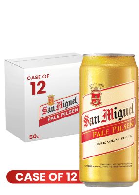 San Miguel Pale Pilsen Can 50 CL X 12 Case