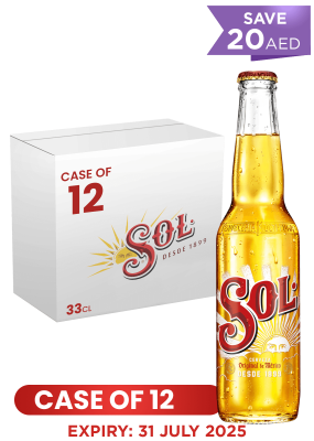 Sol Beer Btl 33 CL X 12 Case