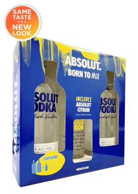 Absolut Blue Vodka 1L Twin Pack + Absolut Citron 37.5Cl PROMO